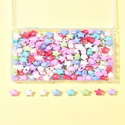 200Pcs Opaque Acrylic Beads TACR-FS0001-50-1