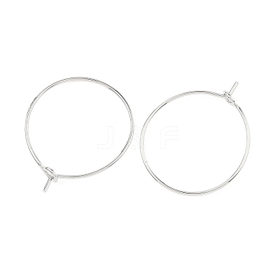 SHEGRACE Brass Hoop Earring Findings XGRPCH798-217P-1