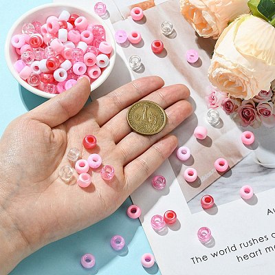 8 Styles Plastic Pearlized Beads KY-FS0001-21D-1