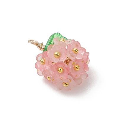 Transparent Acrylic Pendants PALLOY-JF04847-1