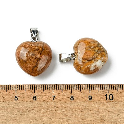 Natural Cherry Blossom Agate Pendants G-F820-10A-18-1