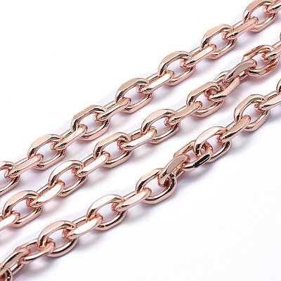 Brass Cable Chains KK-P155-53RG-NR-1
