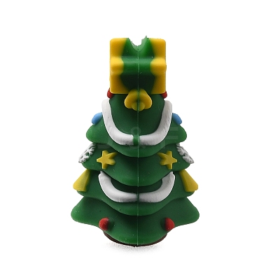 Christmas Theme Silicone Focal Beads SIL-L007-01D-1