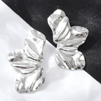 Non-Tarnish 304 Stainless Steel Stud Earrings for Women LS-EJEW-Z057-01P-1