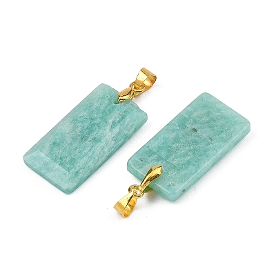 Natural Amazonite Faceted Pendants G-L623-03G-04-1