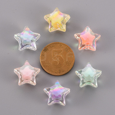 Transparent Acrylic Beads TACR-S152-02D-1