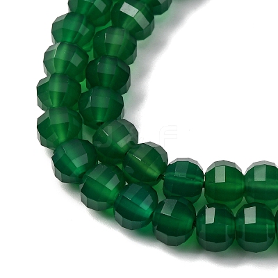 Natural Green Onyx Agate Beads Strands G-P587-D16-03-1