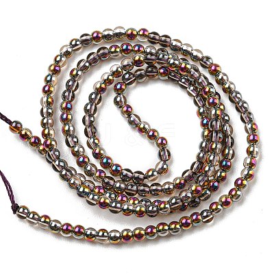 Electroplate Glass Beads Strands EGLA-K014-A-HP01-1