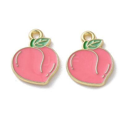 Fruit Alloy Enamel Charms PALLOY-S058-01LG-24-1