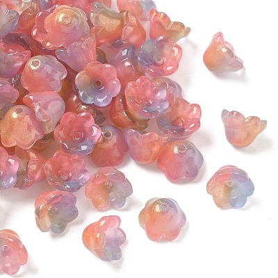 Transparent Glass Beads Caps GLAA-B028-01B-1