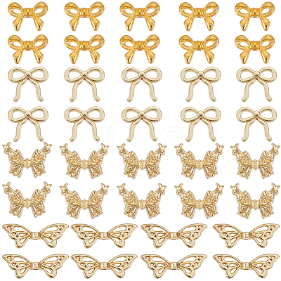 40Pcs 4 Styles Alloy Beads FIND-SC0014-70-1