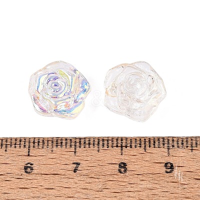 Electroplate Transparent Glass Beads Strands EGLA-N056-02A-01-1