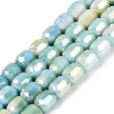 Anti-Tarnish Electroplate Glass Beads Strands EGLA-N027-03A-02-1