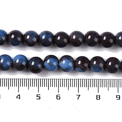 Baking Paint Glass Bead Strands GLAA-H031-01B-05-1