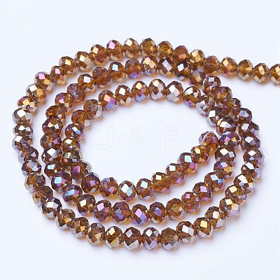 Electroplate Glass Beads Strands LS-EGLA-A034-T8mm-B08-1