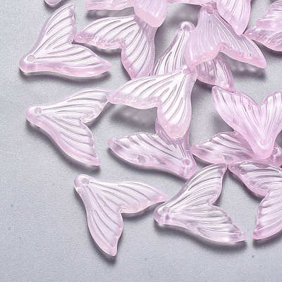 Transparent Spray Painted Glass Pendants X-GLAA-S190-009A-05-1