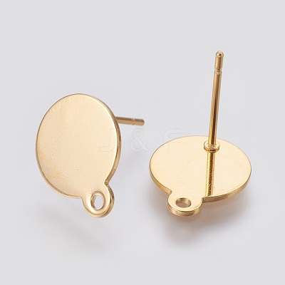 304 Stainless Steel Stud Earring Findings STAS-D445-150G-1