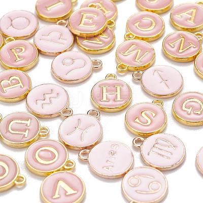 2 Sets 2 Styles Golden Plated Alloy Enamel Charms ENAM-YW0001-28A-1