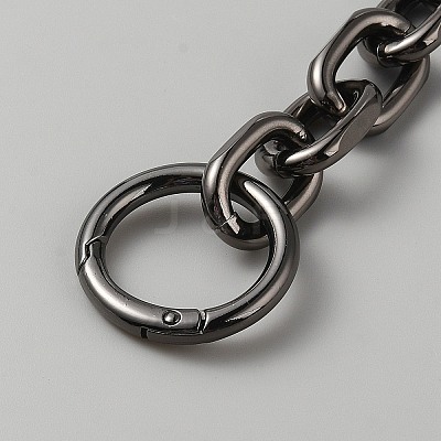 Alloy Cable Chain Bag Extension Chains PURS-WH0008-25B-1