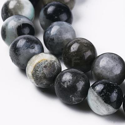 Natural Flower Amazonite Beads Strands G-L555-03-6mm-1