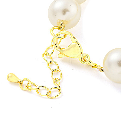 ABS Imitation Pearl Beaded Braclets BJEW-P322-18G-1