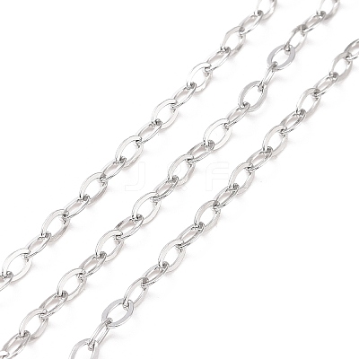 Tarnish Resistant 304 Stainless Steel Cable Chains CHS-C002-03P-04-1
