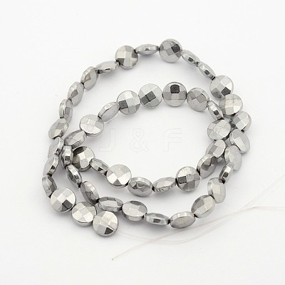 Electroplate Non-magnetic Synthetic Hematite Bead Strands G-J286-11-1