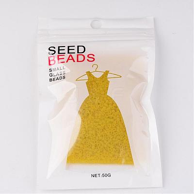 12/0 Frosted Round Glass Seed Beads X-SEED-A008-2mm-M10-1