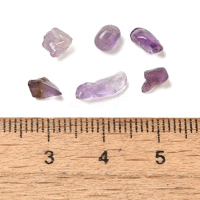 Natural Amethyst Chip Beads G-Q193-02C-1
