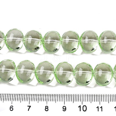 Transparent Electroplate Glass Beads Strands EGLA-N012-06C-1