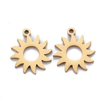 Ion Plating(IP) 201 Stainless Steel Pendants STAS-Q240-068G-1