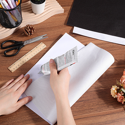 6 Sheets 2 Colors Linen Book Covers DIY-CP0010-65-1