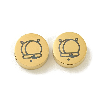 Halloween 304 Stainless Steel Beads STAS-U017-01G-I-1
