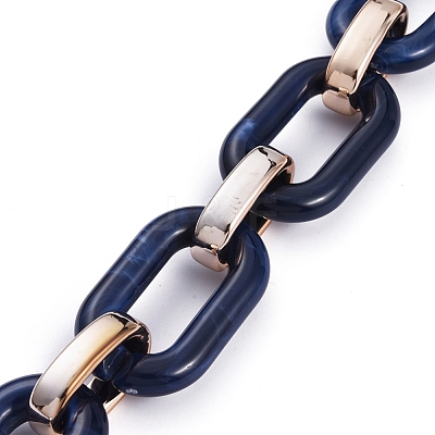Handmade Acrylic Cable Chains AJEW-JB00634-05-1