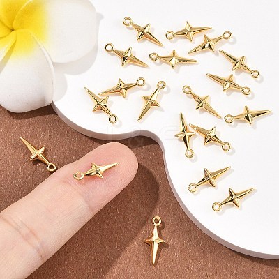 SHEGRACE Brass Star Charms XGR0167G-104G-1