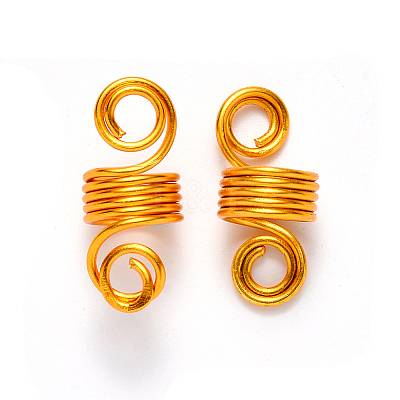 Aluminum Hair Braid Dreadlock Beads X-ALUM-S017-001A-1