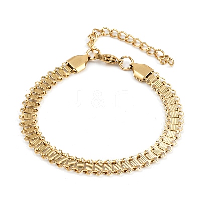 304 Stainless Steel Link Chain Bracelets for Women BJEW-Z143-08G-1