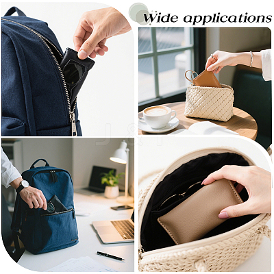 5Pcs 5 Colors Rectangle PU Leather Eyelasses Case AJEW-CN0005-63-1