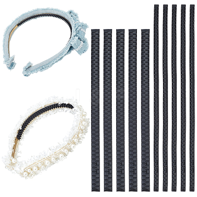 24Pcs 2 Styles Plastic Firm Headband Non-slip Strip DIY-CY0003-02-1
