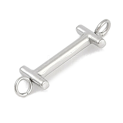 304 Stainless Steel Letter Connector Charms STAS-M108-01P-09-1