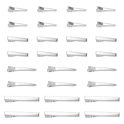 40Pcs 4 Styles Iron Alligator Hair Clips Findings PHAR-TADJ0001-10-1