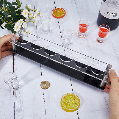 6-Hole Acrylic Wine Glass Organizer Holder ODIS-WH20001-01C-1