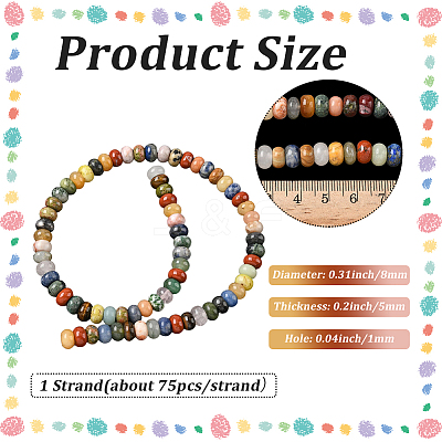 1 Strand Natural Mixed Gemstone Beads Strands G-PA0002-03-1