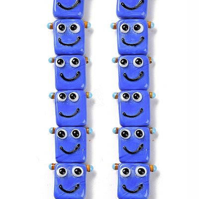Handmade Lampwork Beads Strands LAMP-Q036-07A-1
