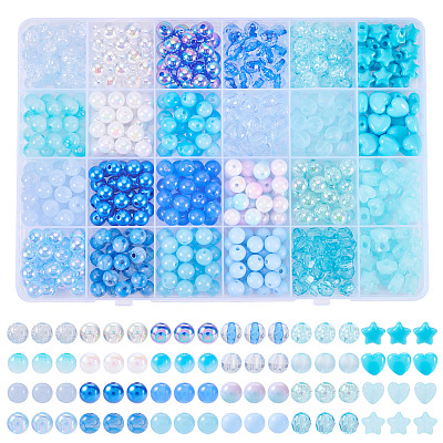 Opaque Acrylic Beads SACR-TA0001-45C-1