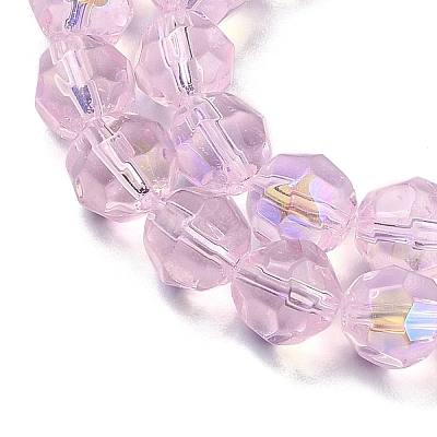 Electroplate Glass Beads Strands EGLA-Q129-02A-AB02-1