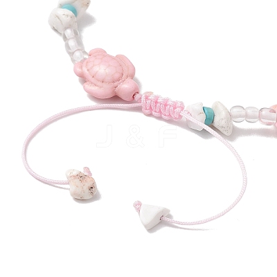 Summer Beach Turtle Anklets AJEW-AN00675-1