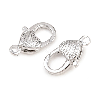 Brass Lobster Claw Clasps KK-H287-08E-P-1