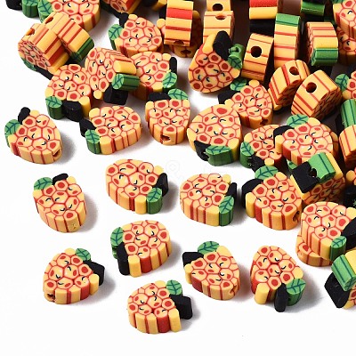 Handmade Grape Polymer Clay Beads CLAY-TD001-41E-1