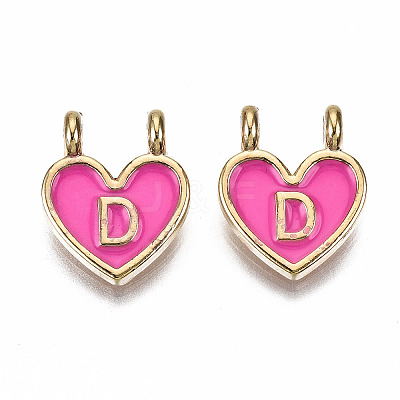 Alloy Enamel Charms ENAM-T012-02D-RS-1